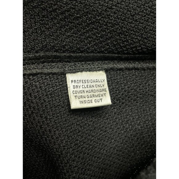 St John Collection Marie Gray Size 14 Black Woven Knit Elastic Waist Skirt VTG - Picture 5 of 5